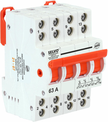 Selvo 63A FOUR POLE CHANGEOVER SWITCH DISCONNECTOR GSELCOV13015 MCB(4)