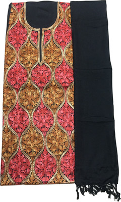 BKRKJ Wool Embroidered Salwar Suit Material
