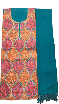 BKRKJ Wool Embroidered Salwar Suit Material