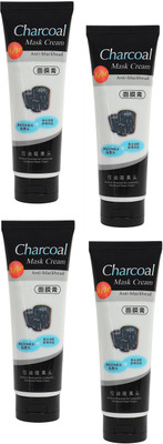 ADJD Best Charcoal Peel Off Face Mask for Acne and Wrinkles Combo of 4(420 g)