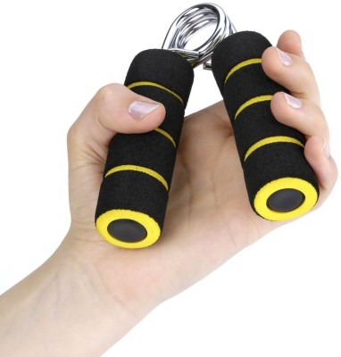 Dr Pacvu Double Foam Anti-Skid Hand Gripper Forearm Exerciser Strength Trainer for Adults Hand Grip/Fitness Grip(Yellow, Black)