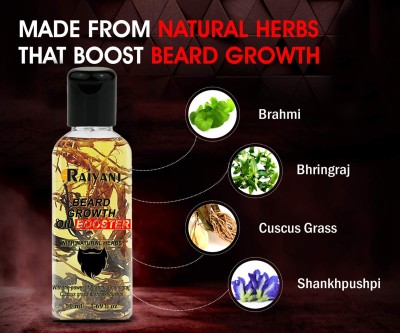 Raiyani Advanced Beard Growth Oil For Men (SLS & Parabean Free) Hair Oil (With Natal u Hair Oil(50 ml)