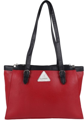 A. K. LEATHER Women Red Shoulder Bag