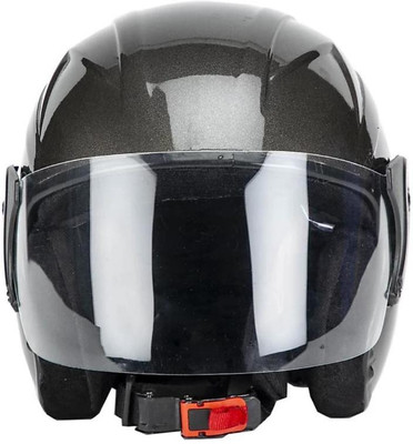 MonteX-1 sliverblackwithoutcap Motorbike Helmet(silverblack)
