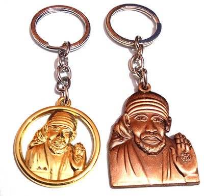 MISMIL Shree Shirdi Sai Baba keychain saibaba metal Key Chain