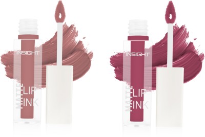 Insight Cosmetics Matte Lip ink (LG43-06 & 08)(Desert Taupe & Wild Card, 4 ml)