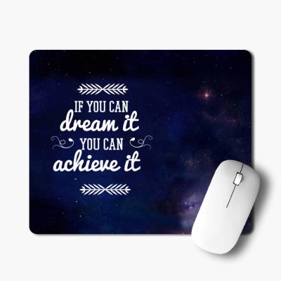 ZORI Non-Slip If You Can Dream It You Can Achieve It, Motivational Quotes Printed Mouse Pad for Gaming Computer, Laptop, PC Mouse Pad Mousepad(If You Can Dream It)