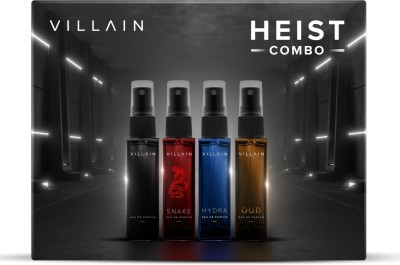 VILLAIN Heist Combo - 4 x 8ml | Premium Perfume Gift Set| Long Lasting Fragrance Eau de Parfum  -  32 ml(For Men)