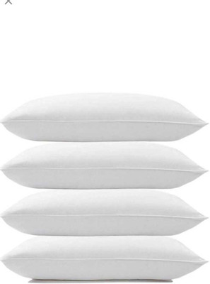 Ritika Microfibre Solid Sleeping Pillow Pack of 4(White)
