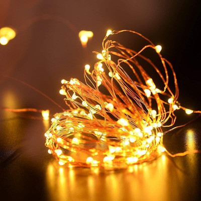 Crystal zone 100 LEDs 10 m White Steady String Rice Lights(Pack of 1)
