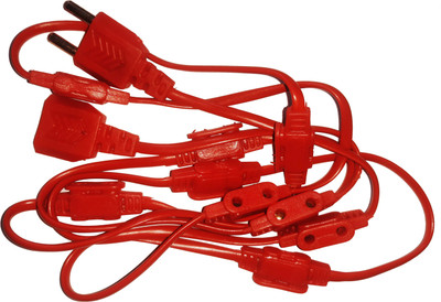 Maadi 10 LEDs 2 m Red Steady Welcome Rice Lights(Pack of 1)