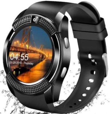 GUGGU CLR_315A_V8 Smart Watch Smartwatch(Black Strap, XL)
