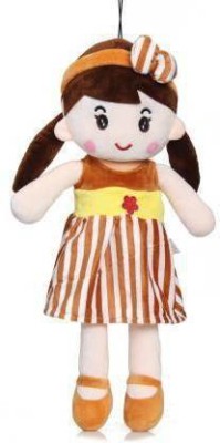 Wrodss Soft & Cute Baby Doll For Kids Soft Toy For Kids Best Gifts For Girls Brown (50CM)  - 50 cm(Brown)