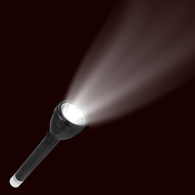 Aubade Shine 2 in one desk and Long Range Torch Up to 1 Km With BackLight 8 hrs Torch Emergency Light(Black)