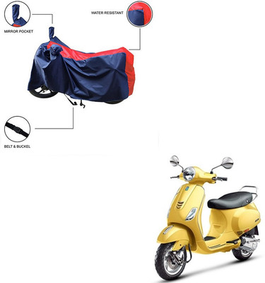 Trader's Stop Two Wheeler Cover for Vespa(Vespa VXL 125, Red)