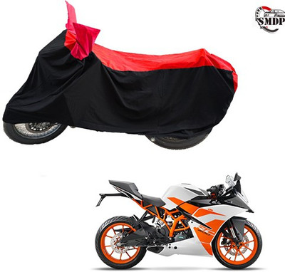 SMDP Two Wheeler Cover for KTM(Duke 200, Red, Black)
