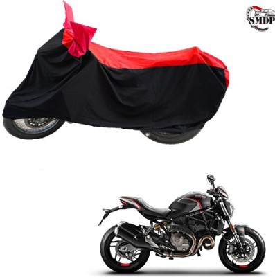 SMDP Two Wheeler Cover for Ducati(Monster 82, Red, Black)