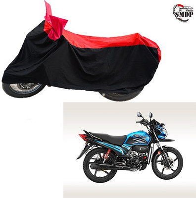 SMDP Two Wheeler Cover for Honda(Passion Pro, Red, Black)