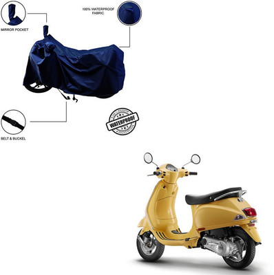Trader's Stop Waterproof Two Wheeler Cover for Vespa(Urban Club, Blue)