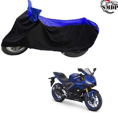 SMDP Two Wheeler Cover for Yamaha(YZF R25, Blue, Black)