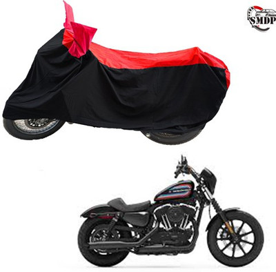 SMDP Two Wheeler Cover for Harley Davidson(XL 1200, Red, Black)
