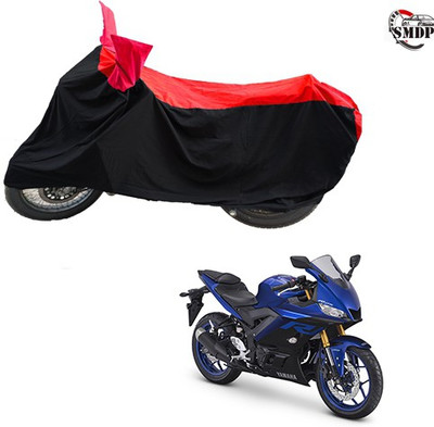 SMDP Two Wheeler Cover for Yamaha(YZF R25, Red, Black)