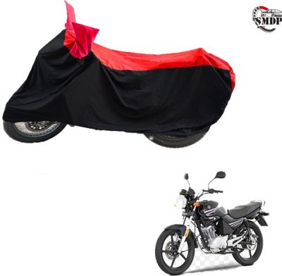 SMDP Two Wheeler Cover for Yamaha(Libero, Red, Black)