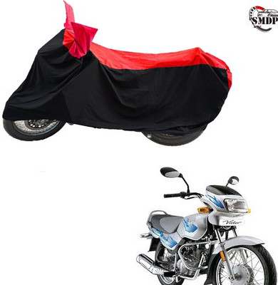 SMDP Two Wheeler Cover for TVS(Victor GLX, Red, Black)