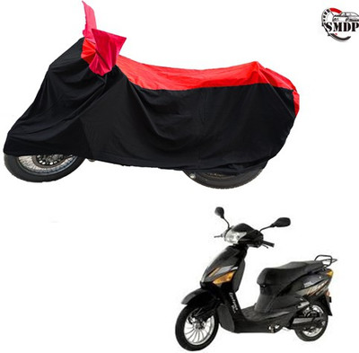 SMDP Two Wheeler Cover for Hero(Electric Zippy, Red, Black)