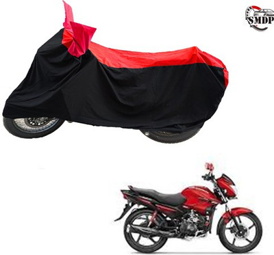 SMDP Two Wheeler Cover for Hero(Glamour FI, Red, Black)