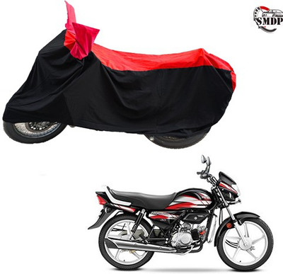 SMDP Two Wheeler Cover for Hero(CD deluxe, Red, Black)