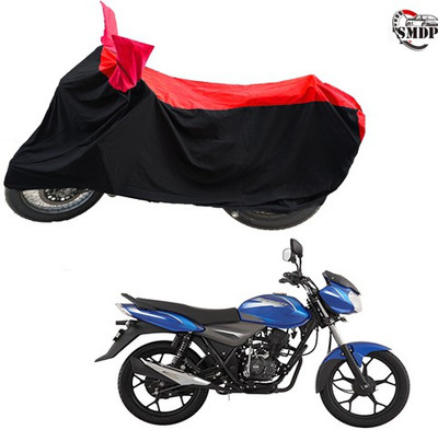 SMDP Two Wheeler Cover for Bajaj(Discover, Red, Black)