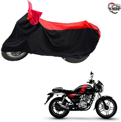 SMDP Two Wheeler Cover for Bajaj(V 150, Red, Black)