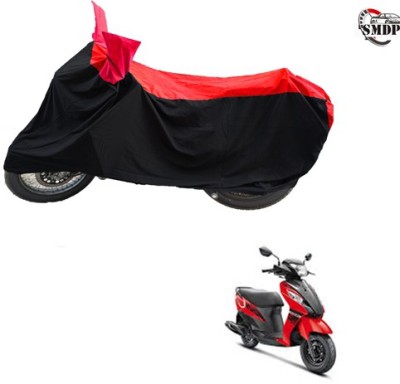 SMDP Two Wheeler Cover for Suzuki(Let's, Red, Black)