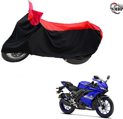SMDP Two Wheeler Cover for Yamaha(R15 V3, Red, Black)