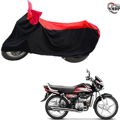 SMDP Two Wheeler Cover for Hero(HF Deluxe, Red, Black)