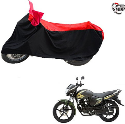 SMDP Two Wheeler Cover for Yamaha(Saluto, Red, Black)
