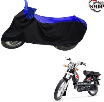 SMDP Two Wheeler Cover for TVS(Heavy Duty Super XL, Blue, Black)