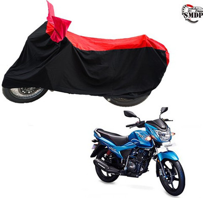 SMDP Two Wheeler Cover for TVS(Victor New, Red, Black)