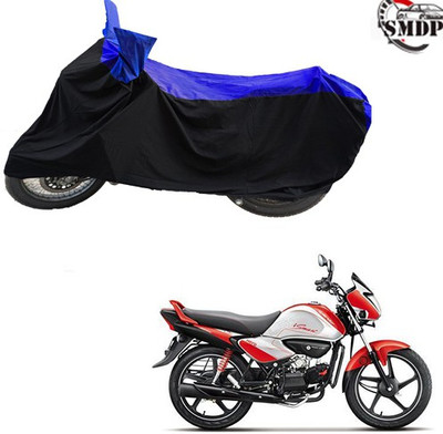 SMDP Two Wheeler Cover for Hero(Splendor I Smart, Blue, Black)