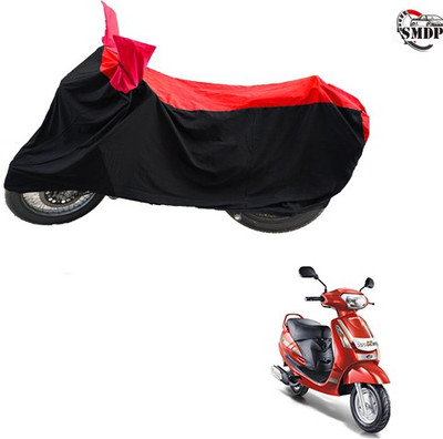 SMDP Two Wheeler Cover for Mahindra(Duro DZ, Red, Black)