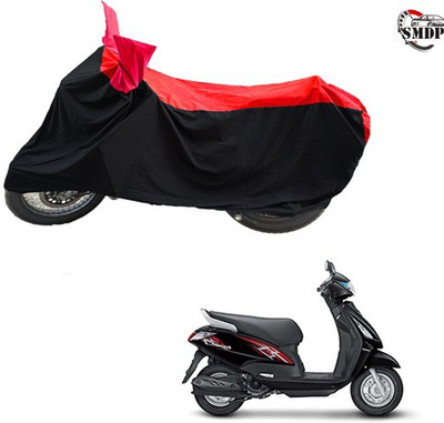 SMDP Two Wheeler Cover for Suzuki(Swish, Red, Black)
