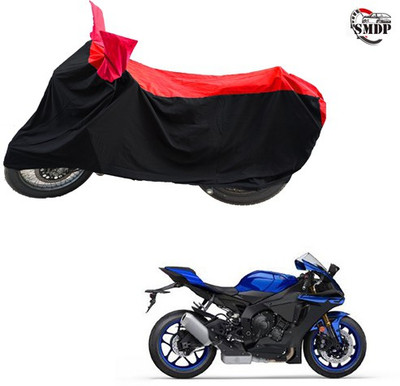 SMDP Two Wheeler Cover for Yamaha(YZF R1, Red, Black)