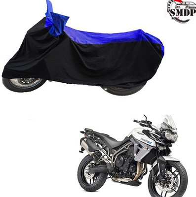 SMDP Two Wheeler Cover for Universal For Bike(Blue, Black)