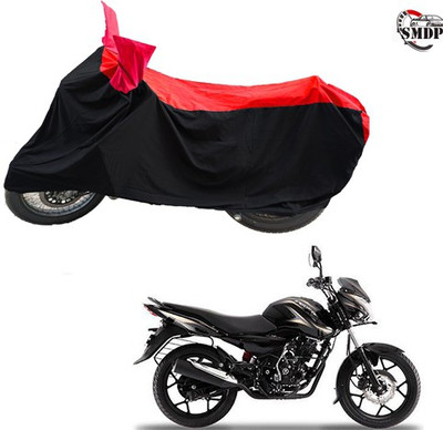 SMDP Two Wheeler Cover for Bajaj(Discover 150 s, Red, Black)