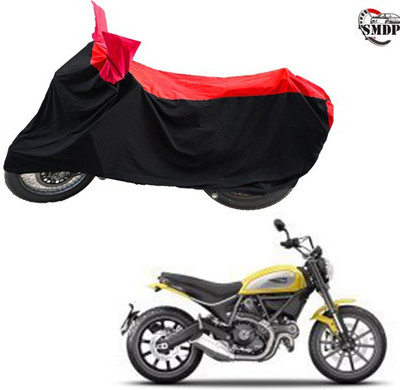 SMDP Two Wheeler Cover for Ducati(Scrambler, Red, Black)
