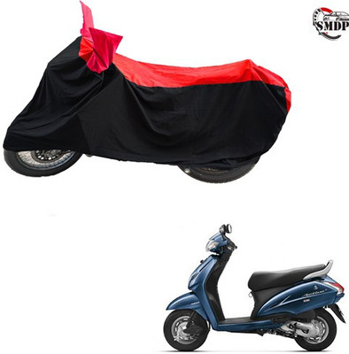 SMDP Two Wheeler Cover for Honda(Activa 3G, Red, Black)