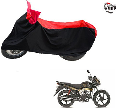 SMDP Two Wheeler Cover for Mahindra(Centuro, Red, Black)