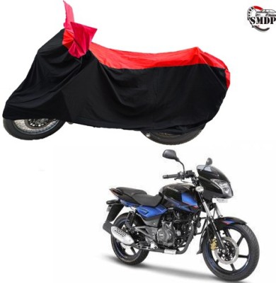 SMDP Two Wheeler Cover for Bajaj(Pulsar 150 DTS-i, Red, Black)