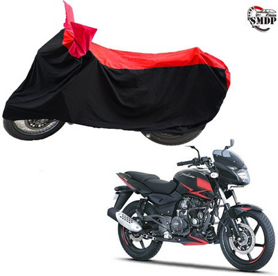 SMDP Two Wheeler Cover for Bajaj(Pulsar 180 DTS-i, Red, Black)